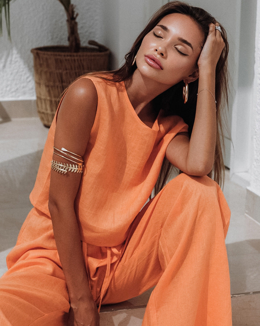 orange sleeper pyjamas