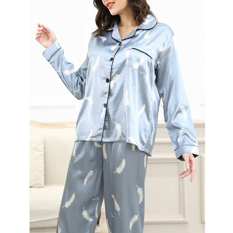 Feather Pyjamas Set