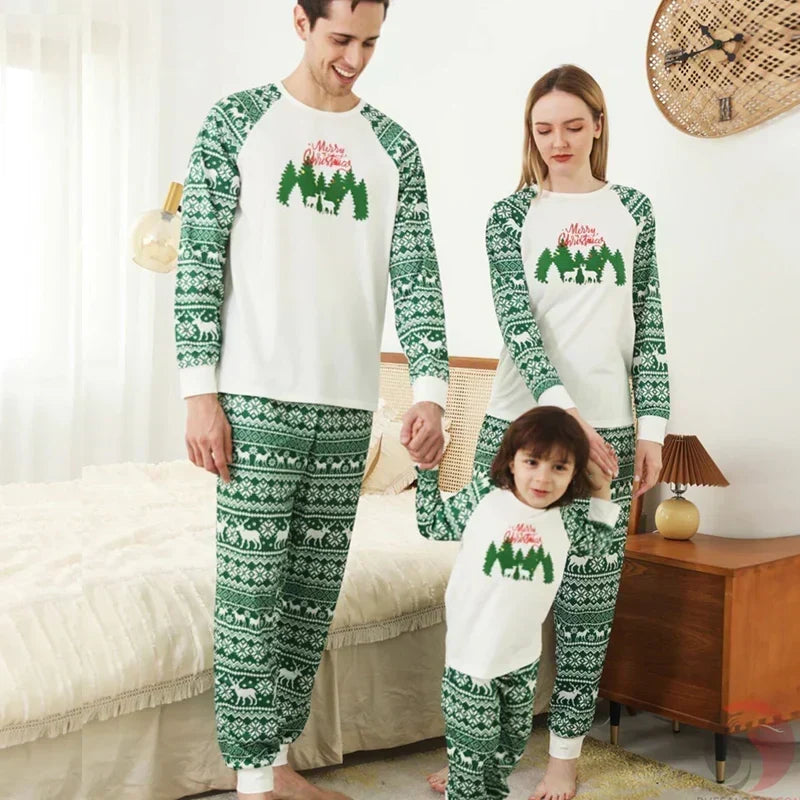 matching family Christmas pyjamas