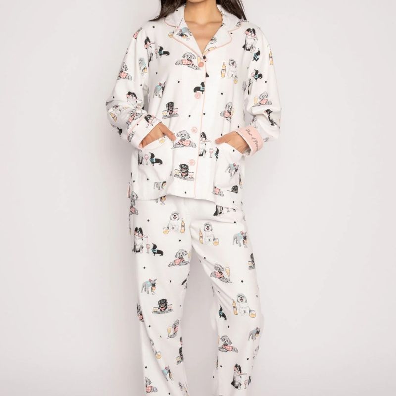champagne dog pyjamas