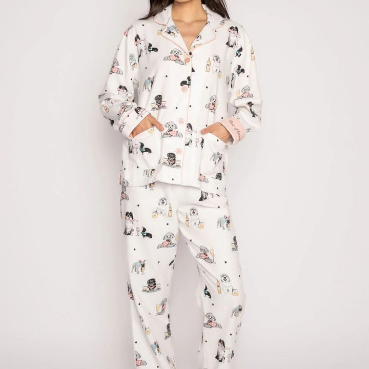 champagne dog pyjamas