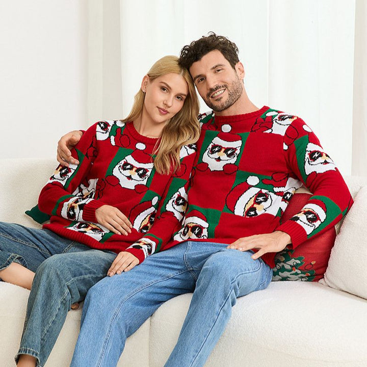 Cute Santa Family Matching Christmas Jumpers
