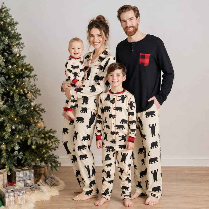 Dancing Bear Family Matching Christmas Pyjamas
