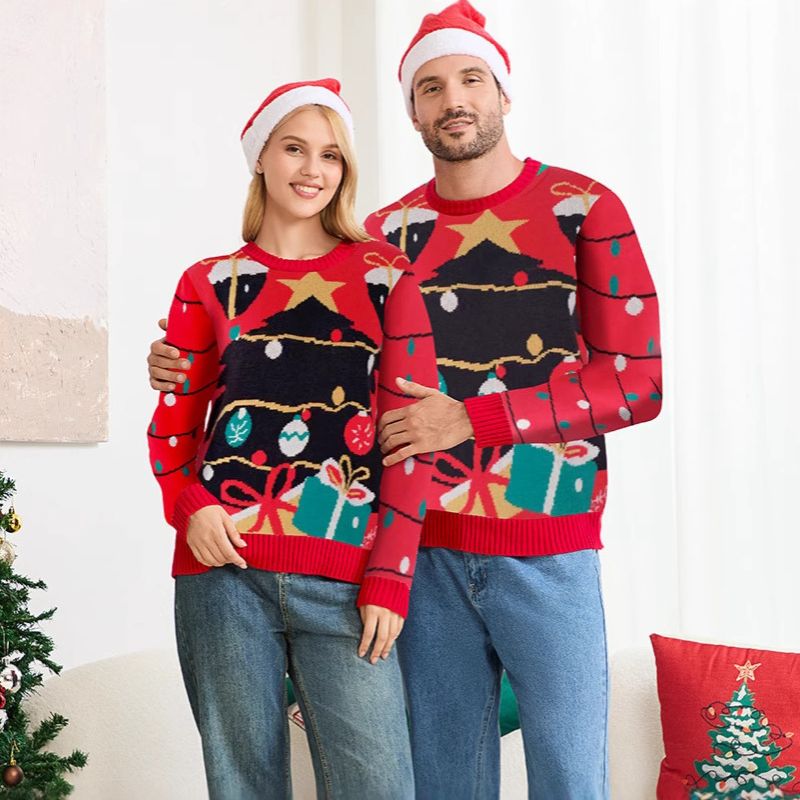 Holiday String Lights Graphic Christmas Jumper