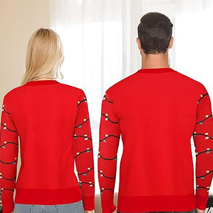 Holiday String Lights Graphic Christmas Jumper