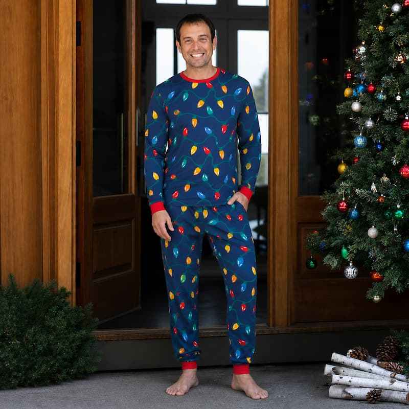 Lights Matching Family Christmas Pyjamas