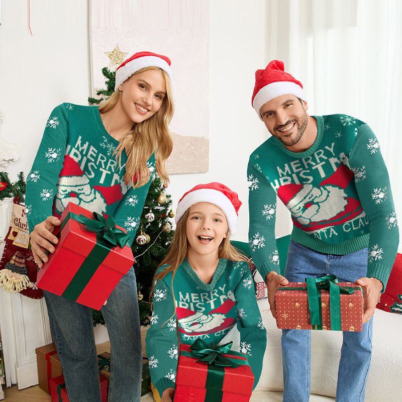 Merry Christmas Santa Claus Family Christmas Jumpers