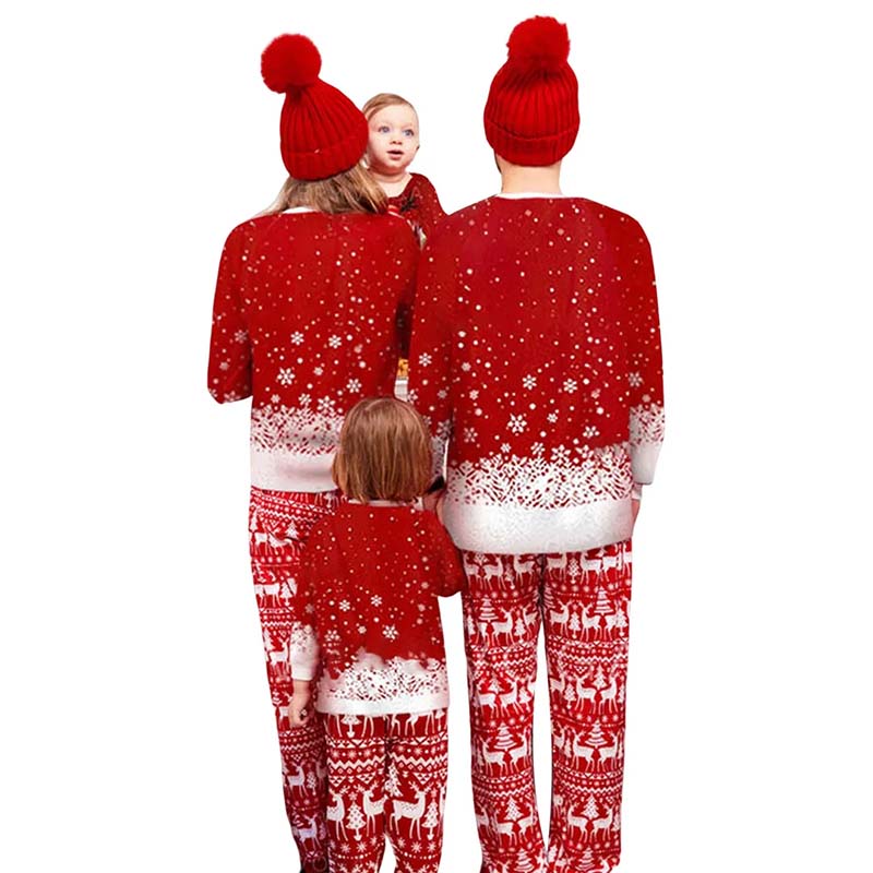 Moose In Snow Family Matching Christmas Pyjamas – Pajama Village UK