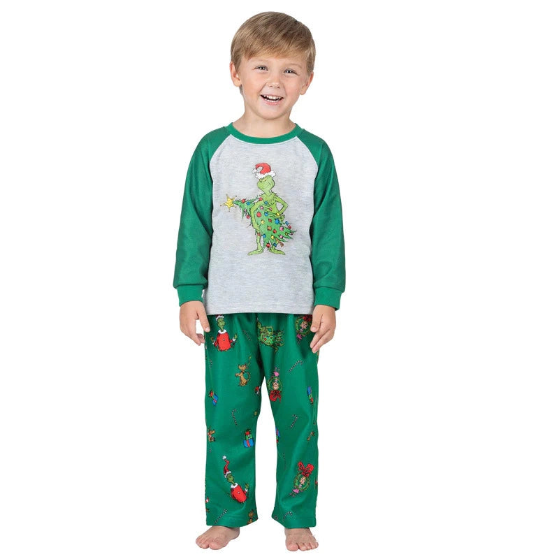Naughty Grinch Family Matching Christmas Pyjamas – Pajama Village UK