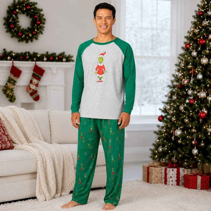 Naughty Grinch Family Matching Christmas Pyjamas