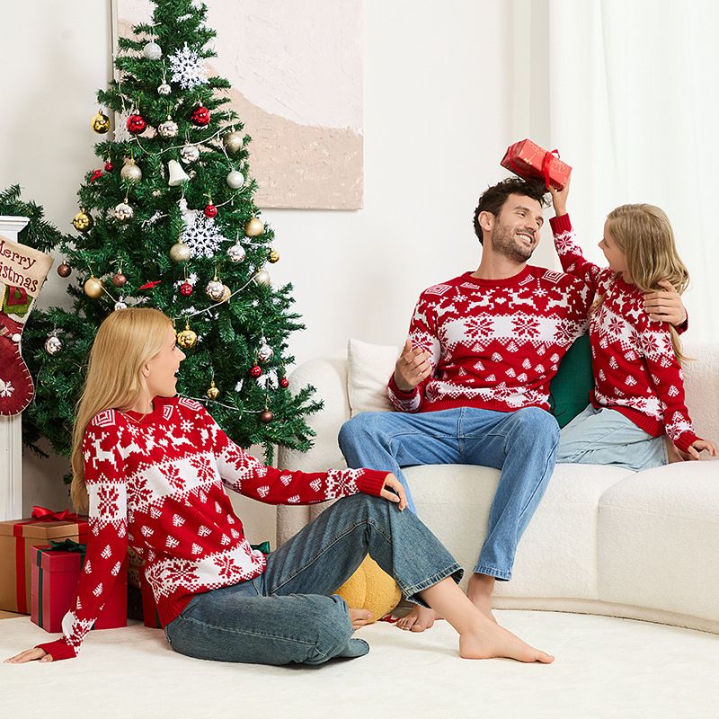 Nordic Snowflake Pattern Christmas Jumper