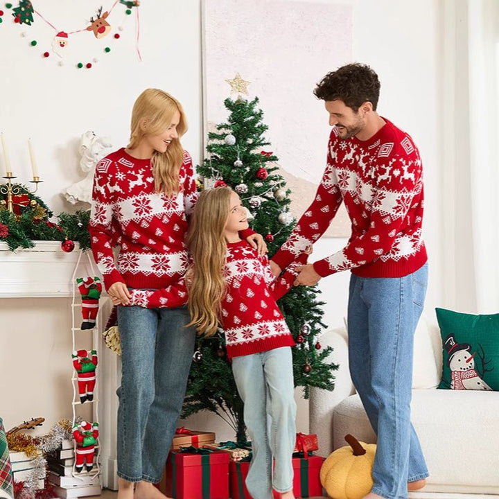 Nordic Snowflake Pattern Christmas Jumper