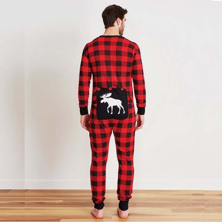 Plaid Moose Family Matching Christmas Pyjamas