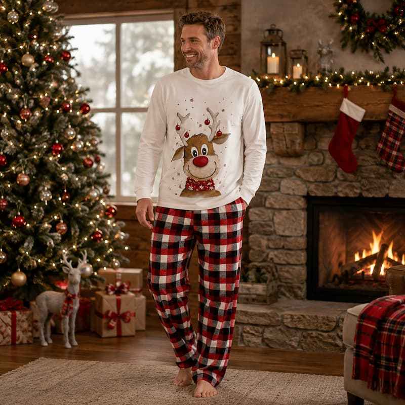 Reindeer Family Matching Christmas Pyjamas