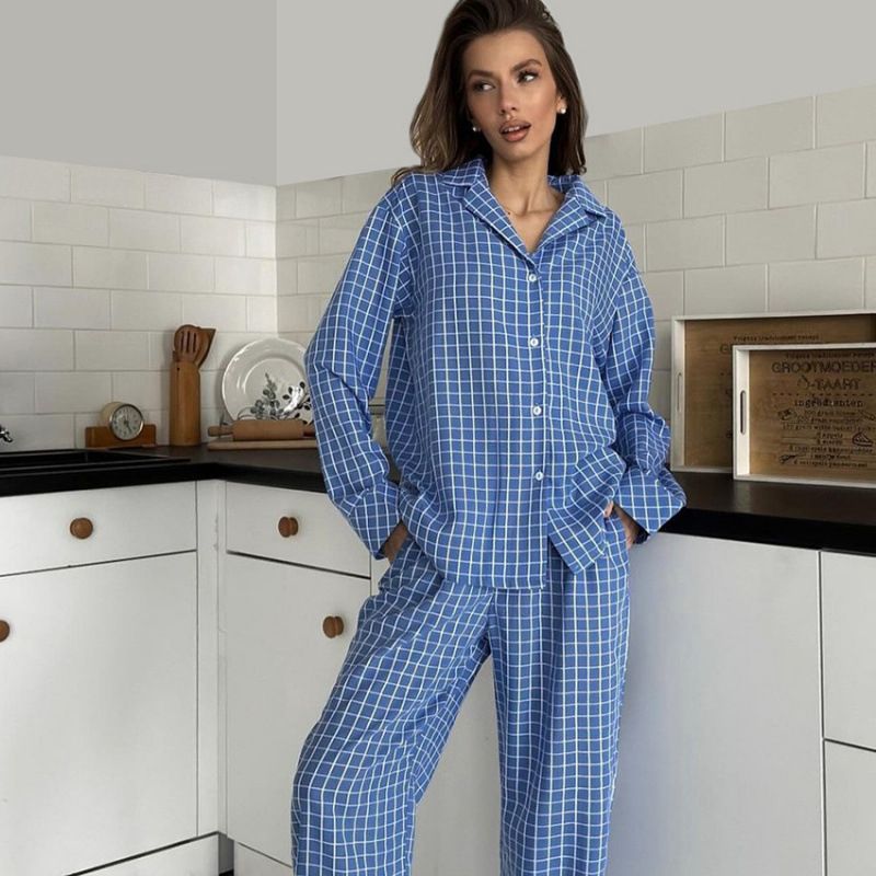 soft check pyjamas