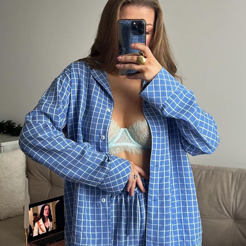 soft check pyjamas