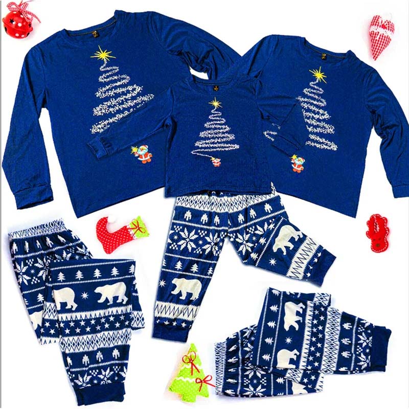 Sparkling Christmas Tree Family Matching Christmas Pyjamas