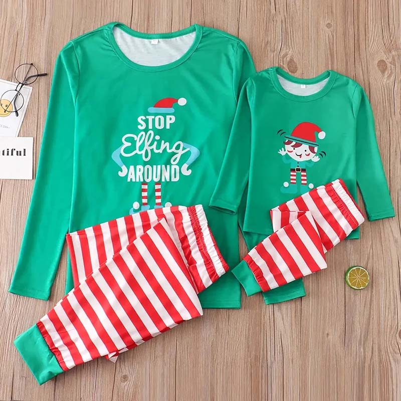 Stop Elfing Family Matching Christmas Pyjamas