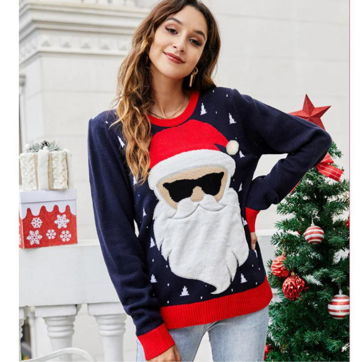 Cool Mr Santa Unisex Christmas Ugly Sweater