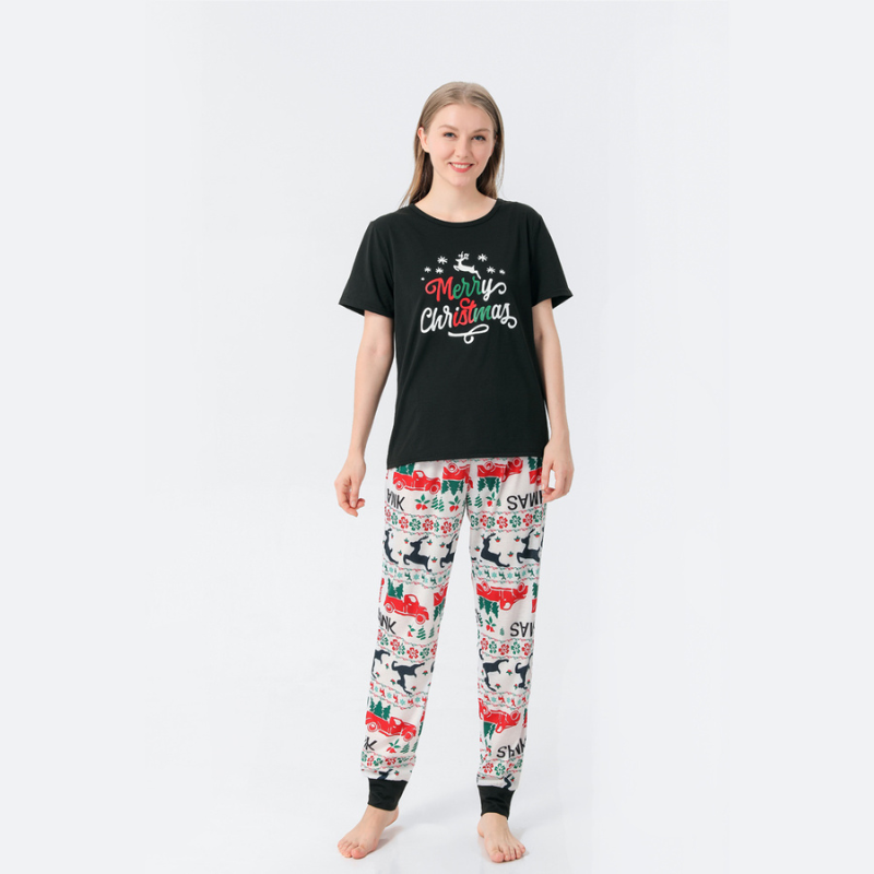 Merry Christmas Tshirt Pyjama Set
