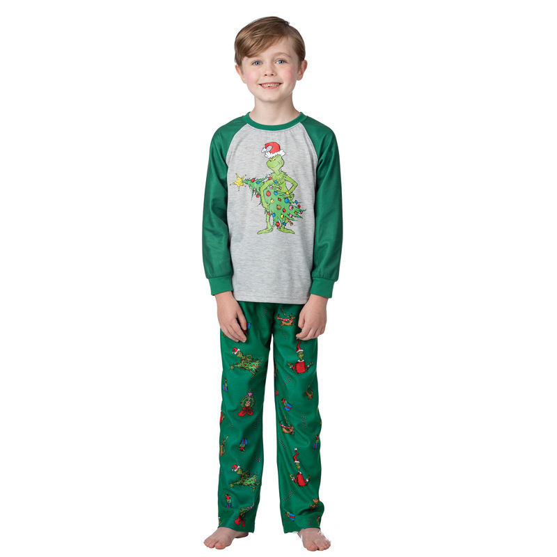 Naughty Grinch Family Matching Christmas Pyjamas Pajama Village UK